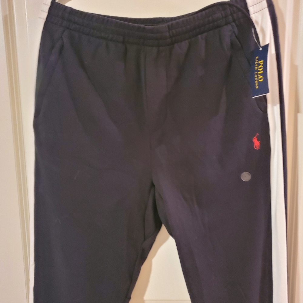 NWT Polo Ralph Lauren replen core black white active jogger pants men's L - Picture 15 of 16